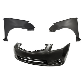 Replacement - 3-Piece (Front Bumper Cover, Driver and Passenger Side Fender) (Standard Line)