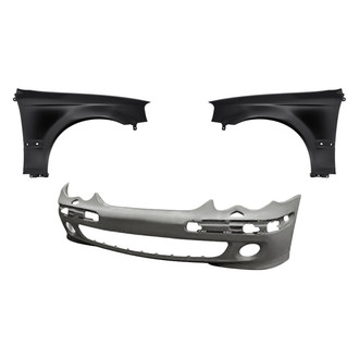 Replacement - 3-Piece (Front Bumper Cover, Driver and Passenger Side Fender) (Standard Line)