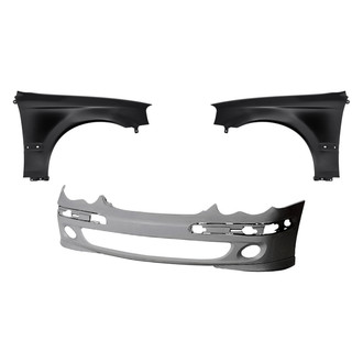 Replacement - 3-Piece (Front Bumper Cover, Driver and Passenger Side Fender) (Standard Line)