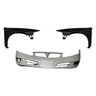 Replacement - 3-Piece (Front Bumper Cover, Driver and Passenger Side Fender) (Standard Line)