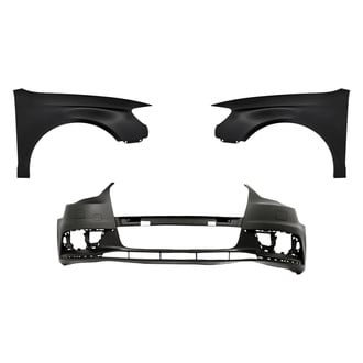 Replacement - 3-Piece (Front Bumper Cover, Driver and Passenger Side Fender)
