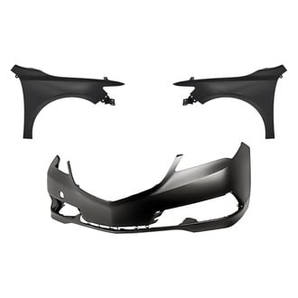 Replacement - 3-Piece (Front Bumper Cover, Driver and Passenger Side Fender)