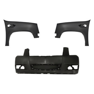 Replacement - 3-Piece (Front Bumper Cover, Driver and Passenger Side Fender) (Standard Line)