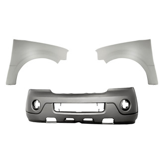 Replacement - 3-Piece (Front Bumper Cover, Driver and Passenger Side Fender) (Standard Line)