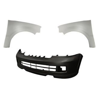 Replacement - 3-Piece (Front Bumper Cover, Driver and Passenger Side Fender) (Standard Line)