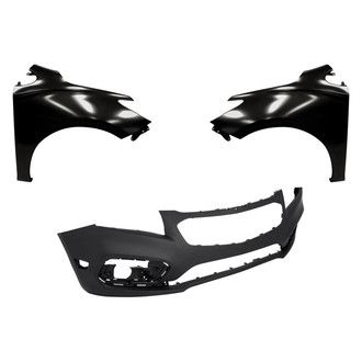 Replacement - 3-Piece (Front Bumper Cover, Driver and Passenger Side Fender)