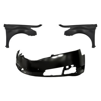 Replacement - 3-Piece (Front Bumper Cover, Driver and Passenger Side Fender)