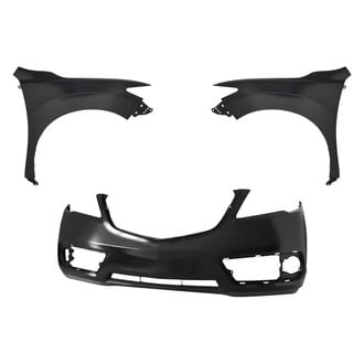 Replacement - 3-Piece (Front Bumper Cover, Driver and Passenger Side Fender) (Standard Line)