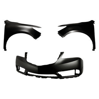 Replacement - 3-Piece (Front Bumper Cover, Driver and Passenger Side Fender)