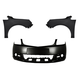 Replacement - 3-Piece (Front Bumper Cover, Driver and Passenger Side Fender) (Standard Line)