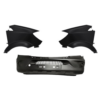 Replacement BNDL-244934 - 3-Piece (Front Bumper Cover, Driver and Passenger Side Fender) (Standard Line)