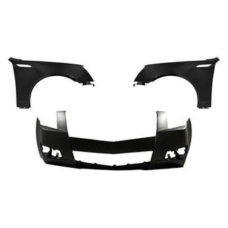 Replacement - 3-Piece (Front Bumper Cover, Driver and Passenger Side Fender) (Standard Line)