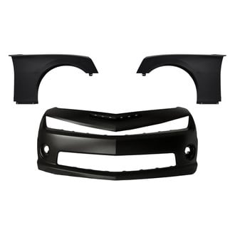 Replacement - 3-Piece (Front Bumper Cover, Driver and Passenger Side Fender) (Standard Line)