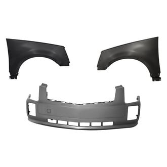 Replacement - 3-Piece (Front Bumper Cover, Driver and Passenger Side Fender) (Standard Line)