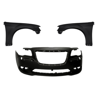 Replacement - 3-Piece (Front Bumper Cover, Driver and Passenger Side Fender) (Standard Line)
