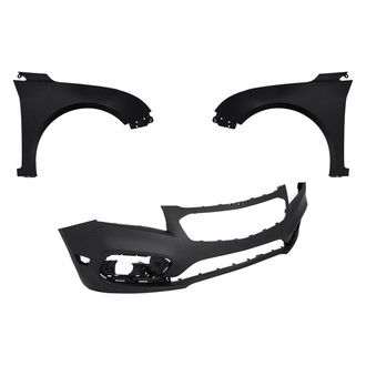 Replacement - 3-Piece (Front Bumper Cover, Driver and Passenger Side Fender)