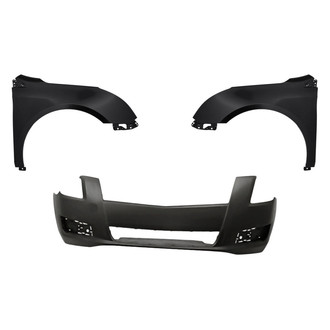 Replacement - 3-Piece (Front Bumper Cover, Driver and Passenger Side Fender) (Standard Line)