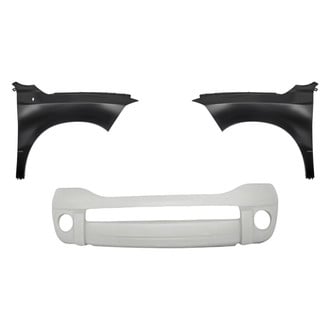 Replacement - 3-Piece (Front Bumper Cover, Driver and Passenger Side Fender) (Standard Line)