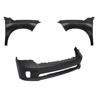 Replacement BNDL-244990 - 3-Piece (Front Bumper Cover, Driver and Passenger Side Fender) (Standard Line)