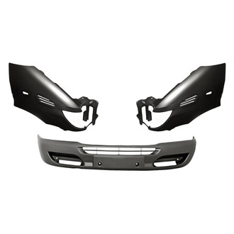 Replacement - 3-Piece (Front Bumper Cover, Driver and Passenger Side Fender) (Standard Line)