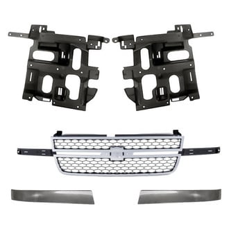 Replacement - 5-Piece (Grille, Inner and Outer Grille Molding, Driver and Passenger Side Headlight Support) (Standard Line)