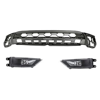 Replacement - 3-Piece (Grille Support, Driver and Passenger Side Fog Light) (Standard Line)