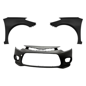 Replacement - 3-Piece (Front Bumper Cover, Driver and Passenger Side Fender)