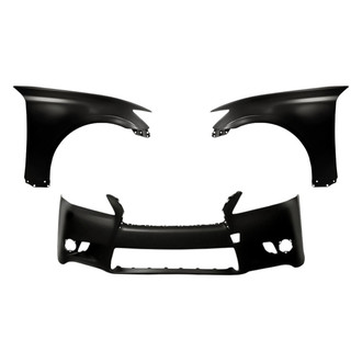 Replacement - 3-Piece (Front Bumper Cover, Driver and Passenger Side Fender) (Standard Line)