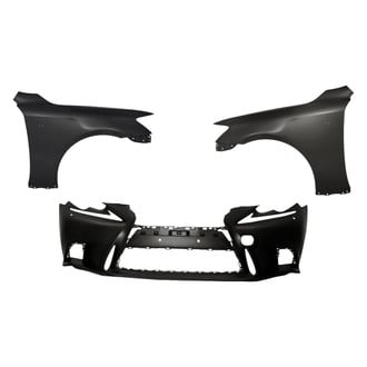 Replacement - 3-Piece (Front Bumper Cover, Driver and Passenger Side Fender)