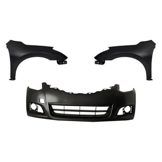 Replacement - 3-Piece (Front Bumper Cover, Driver and Passenger Side Fender) (Standard Line)