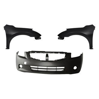 Replacement BNDL-245454 - 3-Piece (Front Bumper Cover, Driver and Passenger Side Fender) (Standard Line)