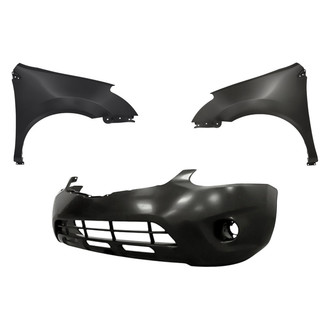 Replacement - 3-Piece (Front Bumper Cover, Driver and Passenger Side Fender)