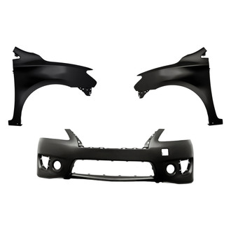 Replacement - 3-Piece (Front Bumper Cover, Driver and Passenger Side Fender) (Standard Line)