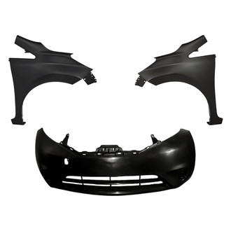 Replacement - 3-Piece (Front Bumper Cover, Driver and Passenger Side Fender)