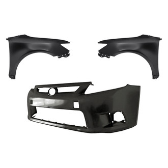 Replacement BNDL-245506 - 3-Piece (Front Bumper Cover, Driver and Passenger Side Fender) (Standard Line)