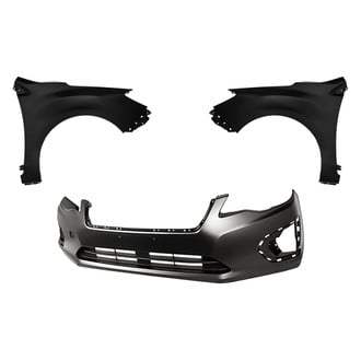 Replacement - 3-Piece (Front Bumper Cover, Driver and Passenger Side Fender) (Standard Line)