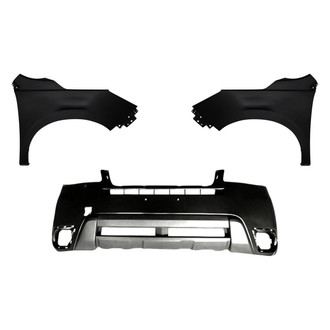 Replacement - 3-Piece (Front Bumper Cover, Driver and Passenger Side Fender)