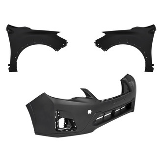 Replacement BNDL-245517 - 3-Piece (Front Bumper Cover, Driver and Passenger Side Fender) (Standard Line)