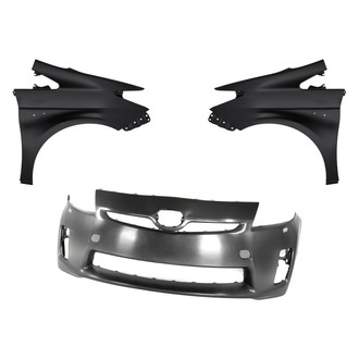 Replacement - 3-Piece (Front Bumper Cover, Driver and Passenger Side Fender)