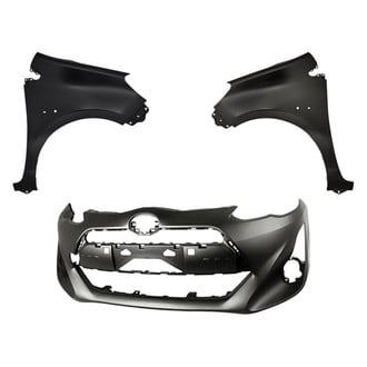 Replacement - 3-Piece (Front Bumper Cover, Driver and Passenger Side Fender)