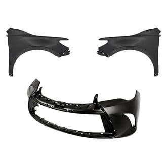 Replacement - 3-Piece (Front Bumper Cover, Driver and Passenger Side Fender)