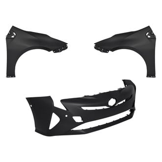 Replacement - 3-Piece (Front Bumper Cover, Driver and Passenger Side Fender) (Standard Line)