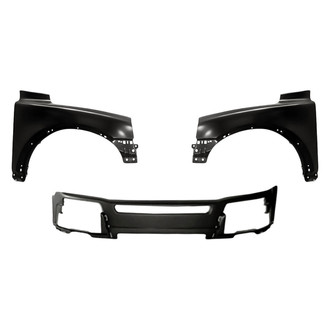 Replacement - 3-Piece (Front Bumper Cover, Driver and Passenger Side Fender) (Standard Line)