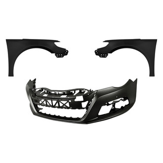 Replacement - 3-Piece (Front Bumper Cover, Driver and Passenger Side Fender)