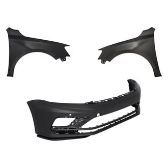 Replacement - 3-Piece (Front Bumper Cover, Driver and Passenger Side Fender)