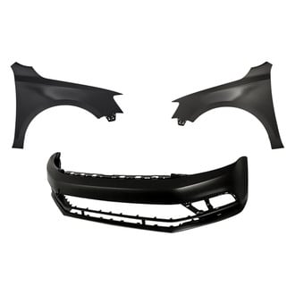 Replacement - 3-Piece (Front Bumper Cover, Driver and Passenger Side Fender) (Standard Line)