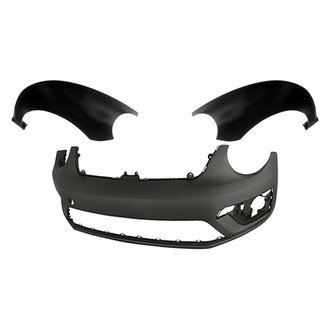 Replacement - 3-Piece (Front Bumper Cover, Driver and Passenger Side Fender)