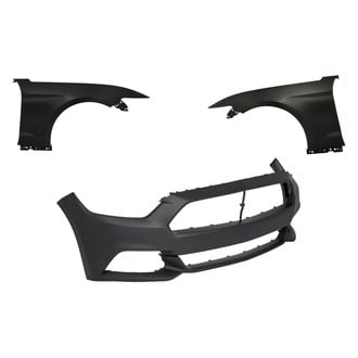 Replacement - 3-Piece (Front Bumper Cover, Driver and Passenger Side Fender) (Standard Line)