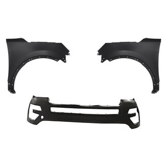 Replacement - 3-Piece (Front Bumper Cover, Driver and Passenger Side Fender) (Standard Line)