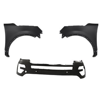 Replacement - 3-Piece (Front Bumper Cover, Driver and Passenger Side Fender) (Standard Line)